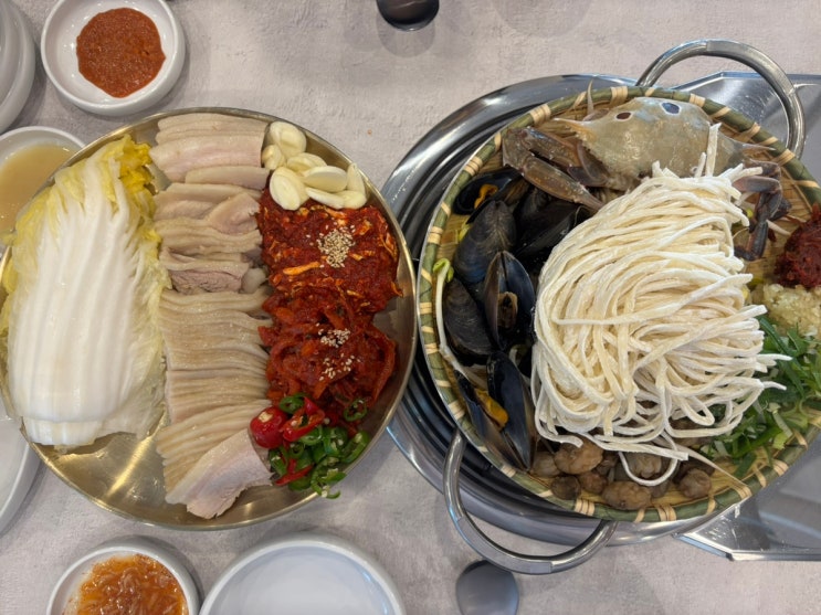  손정보쌈 야들야들 가브리보쌈에 해물칼국수까지 무료  울산명촌맛집 솔직 후기