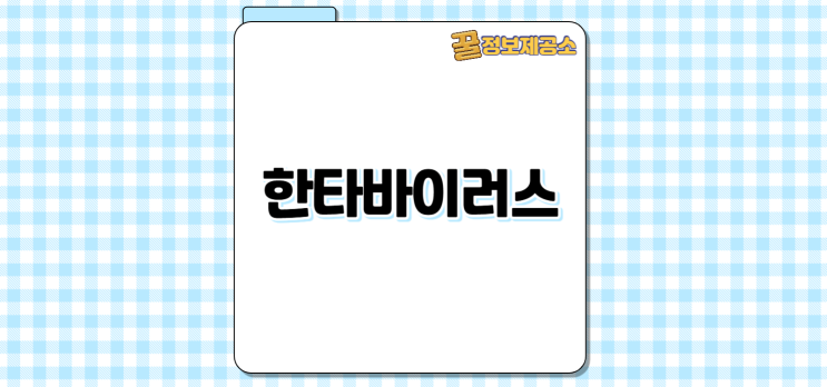  한타바이러스 치사율 최대 40%? 백신과 치료법까지 정리