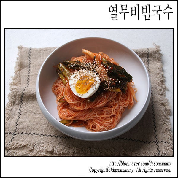 열무비빔국수 레시피 비빔국수 양념장