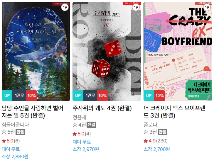  BL소설 신간) 26년 5월 8일 신간