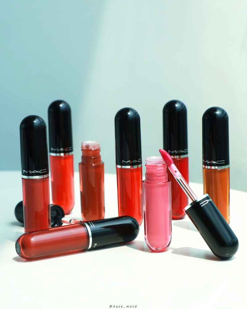 MAC 맥 러스터글래스 립 틴트! XOXO, 케이크 토퍼, 씨 쉬어, 스니키 핑크, 시즐드 피치, 트래픽, ....