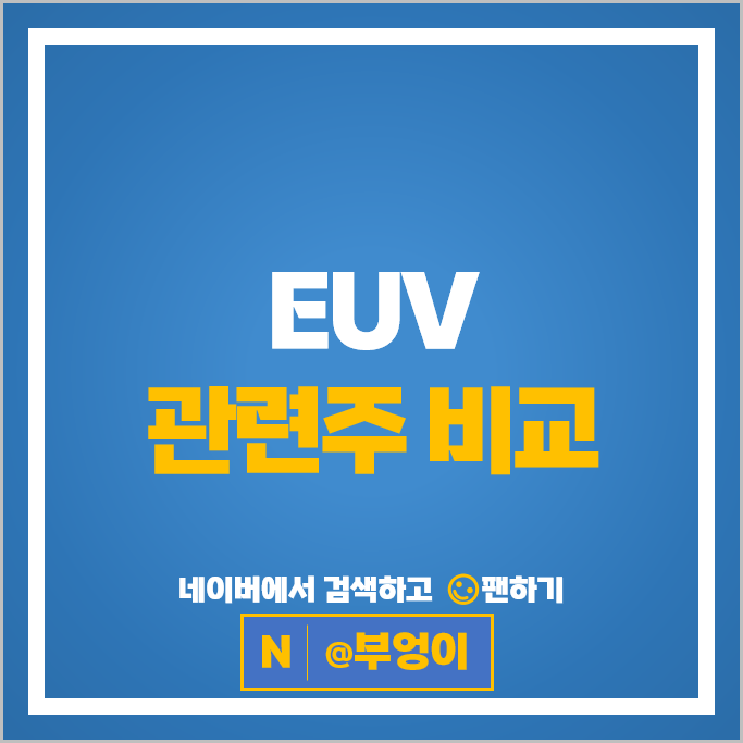EUV 관련주 에프에스티 에스앤에스텍 와이씨켐 유니셈 등