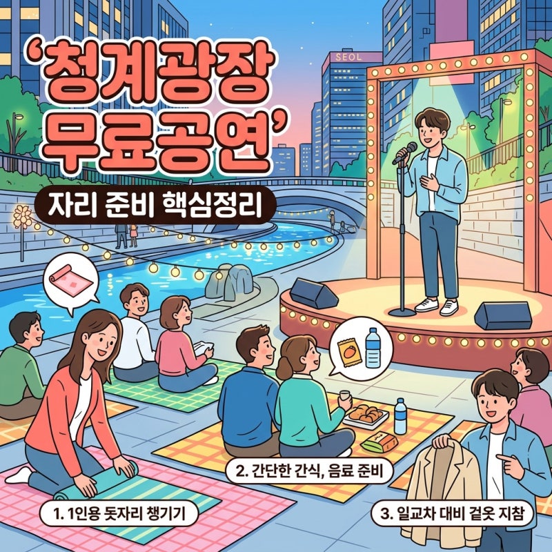 로이킴 청계광장 무료공연, 어제 왜 화제였나? 시간·자리·준비물 핵심 복습