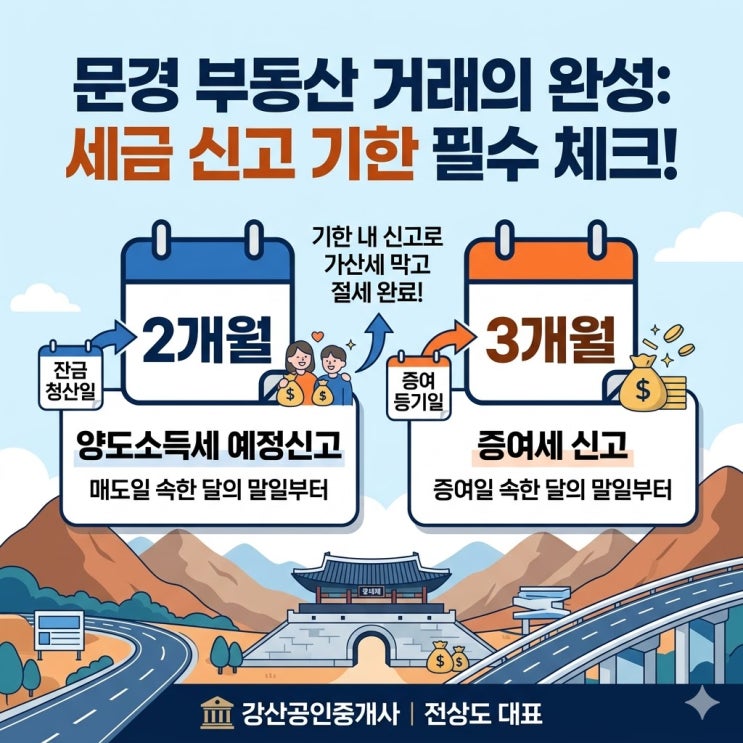  부동산 세무 가이드: 양도소득세 vs 증여세 신고 기간 완벽 비교