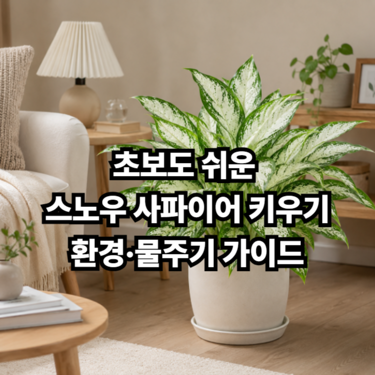 초보도 쉬운 스노우 사파이어 키우기｜환경·물주기 가이드
