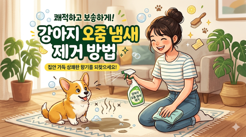 강아지 오줌냄새 제거, 이 순서 틀리면 오히려 냄새 더 심해져요