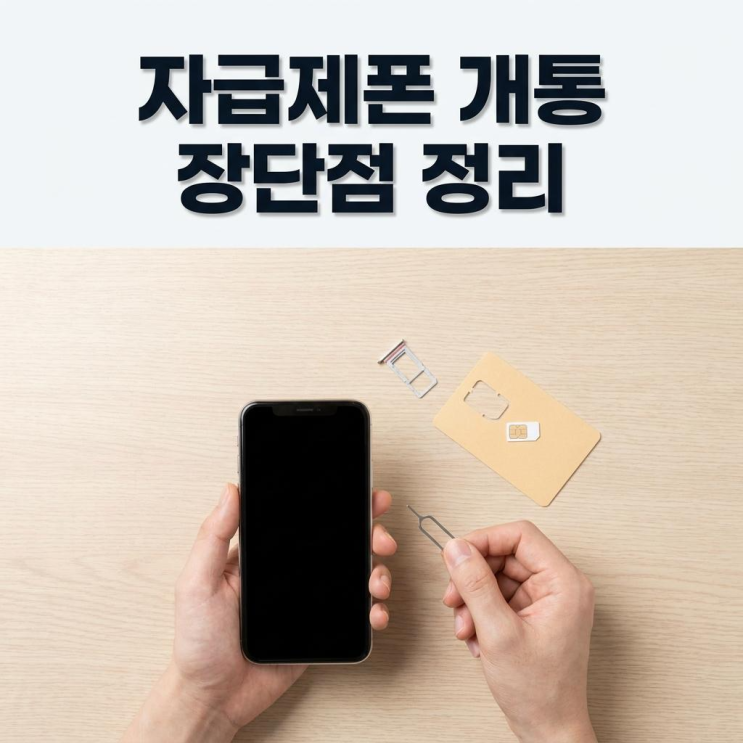  자급제폰 사는법 개통방법 알뜰폰 장단점 한눈에 정리