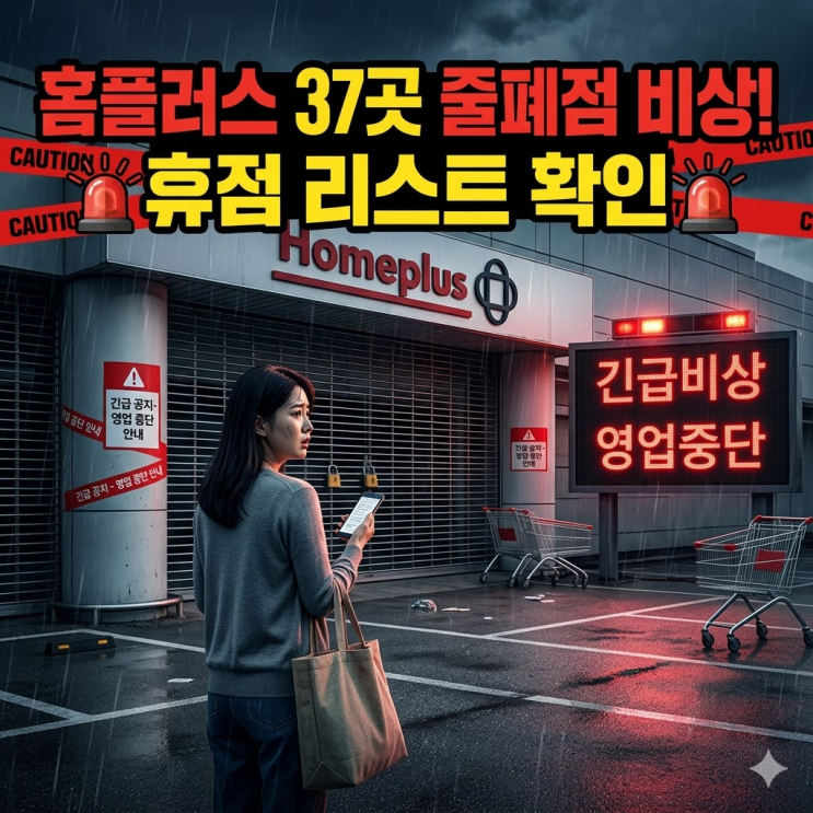  홈플러스 37곳 셔터 내리는 진짜 이유 /  매장 확인하기 "내일 마트 가려 했는데.."