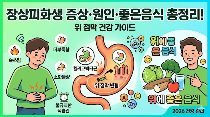장상피화생 증상, 좋은음식 ,원인