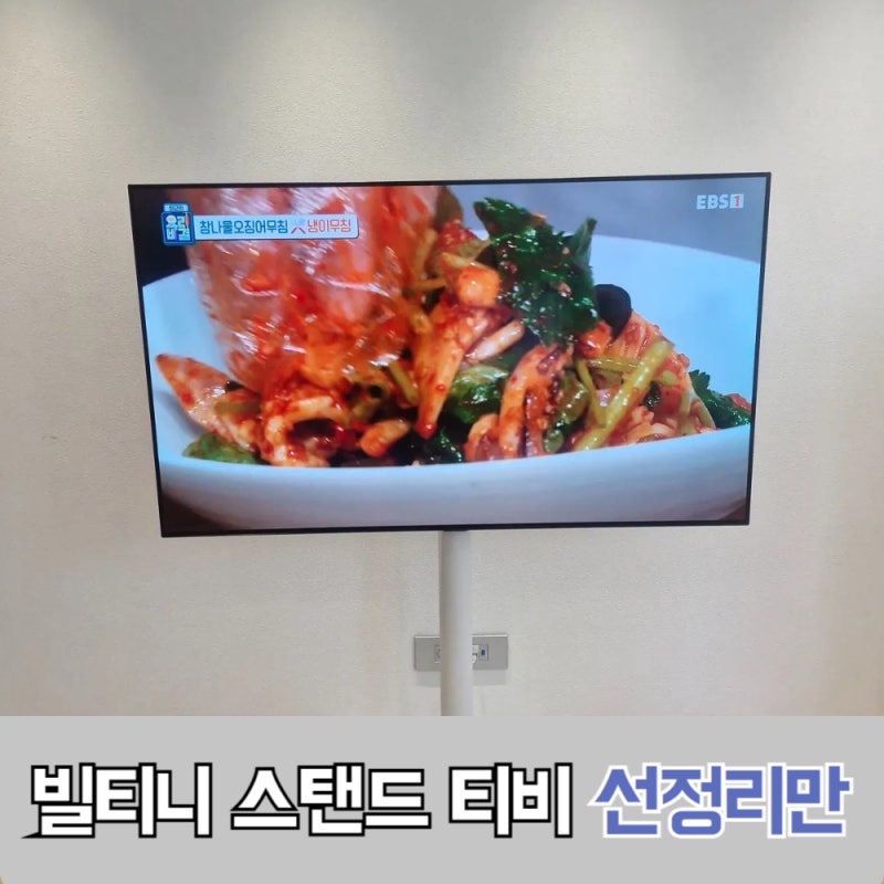 스탠드 티비 선정리 방법 깔끔하게
