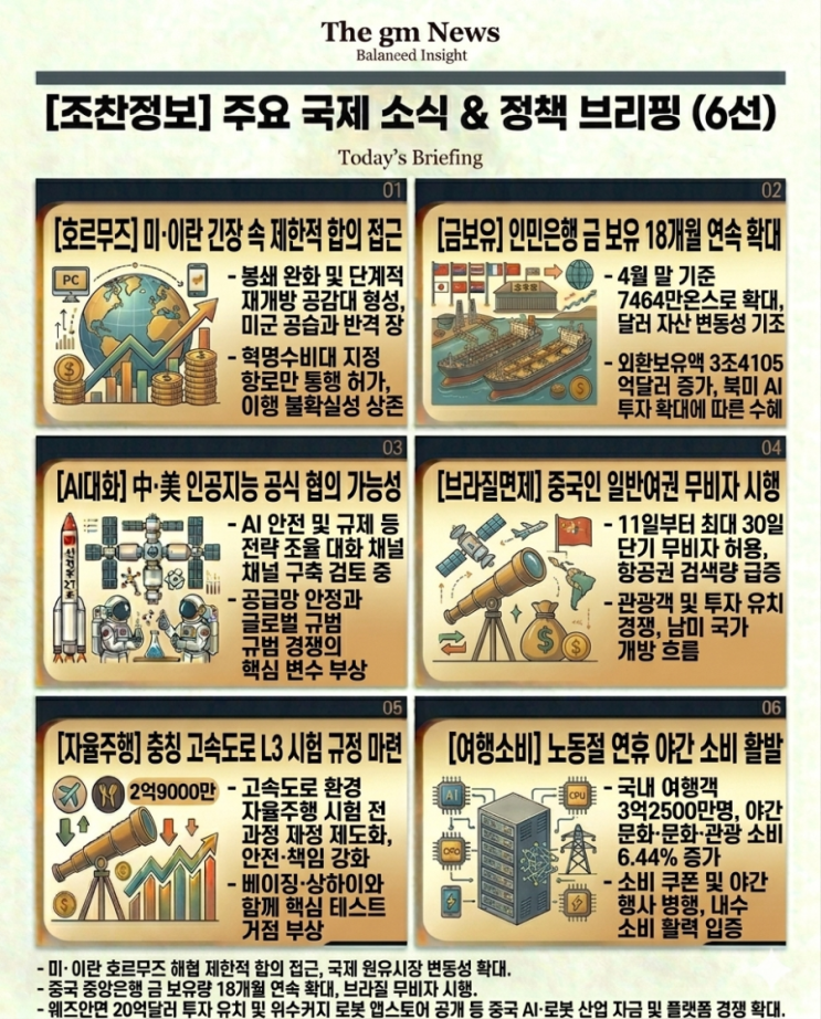  [조찬정보]中·美 인공지능 공식 협의 가능성 부상