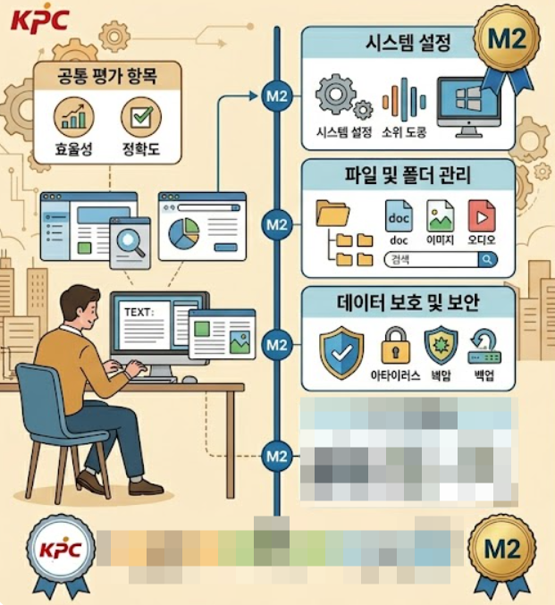  한국생산성본부(KPC) ICDL KOREA ICDL Module2 : M2. COMPUTER ESSENTIALS(컴퓨터 활용 및 파일 관리) 자격증 소개