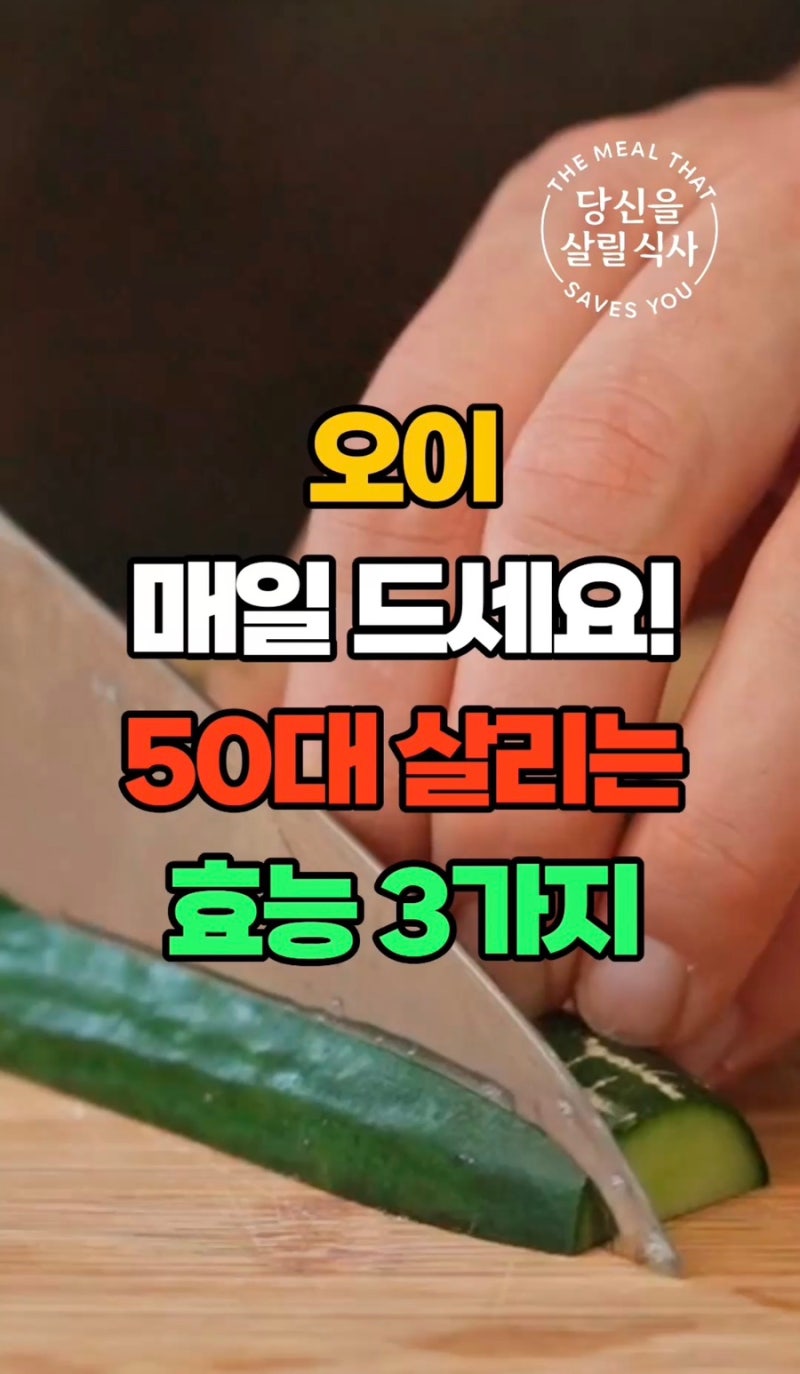 오이와 50대 식탁 대표 글