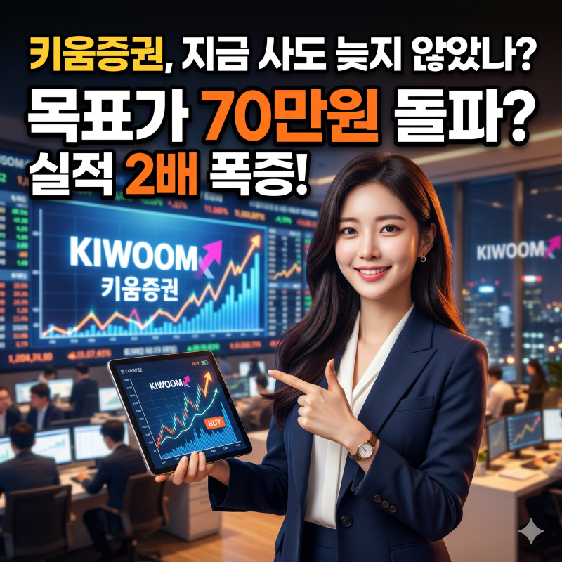 키움증권 주가 호재, 목표가 상향. 앞으로의 주가 전망은?