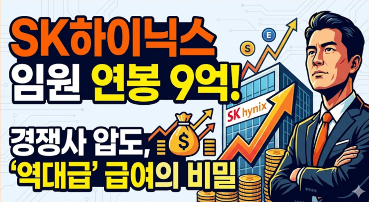  SK하이닉스 임원 평균 연봉 9억, 경쟁사를 압도한 '역대급' 급여의 비밀
