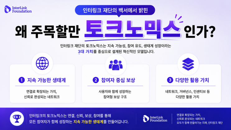  인터링크 재단의 백서에서 밝힌 토크노믹스! 왜 주목할만 한가?