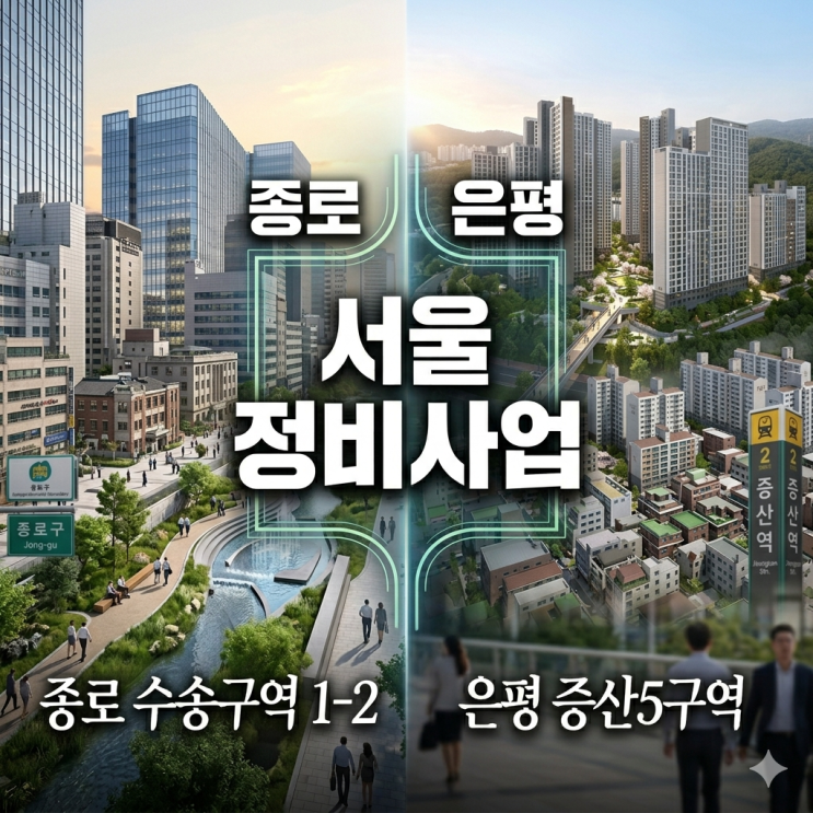  종로 수송구역 1-2지구와 은평 증산5구역 정비사업 통합심의 통과