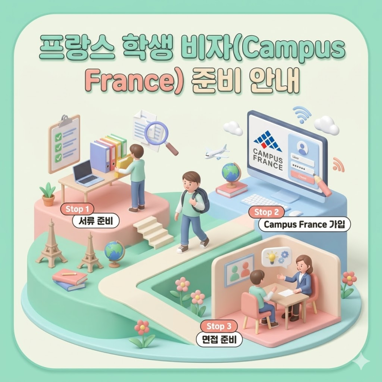  프랑스 학생 비자(Campus France) 면접 및 서류 준비 안내