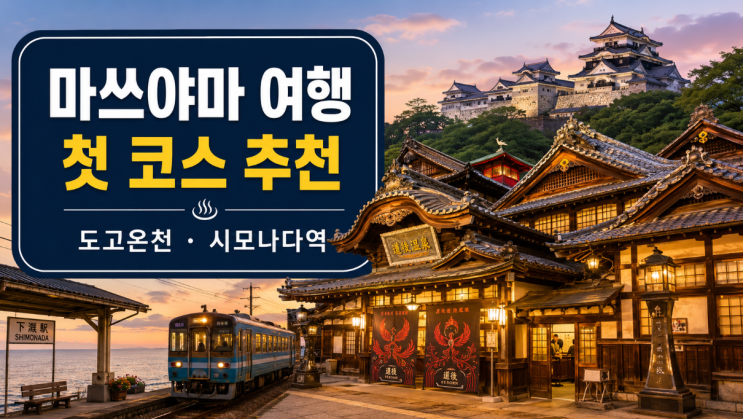  마쓰야마 여행 코스 도고온천부터 시모나다역까지