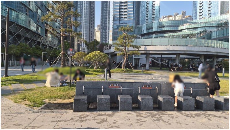 해운대 발 씻는 곳 화장실 위치 해운대 샤워부스 1천원