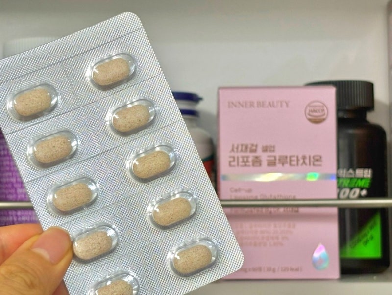 이너뷰티 영양제 추천 / 푸드팝스 서재걸 리포좀 글루타치온 복용 후기 셀업 글루타치온, 리....