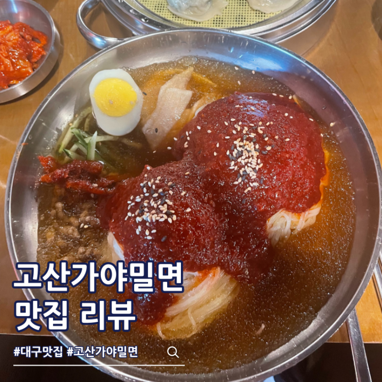  대구 교통안전공단 근처 수성구 맛집 고산가야밀면
