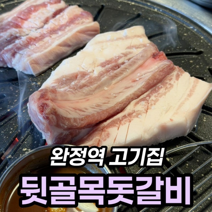  완정역 맛집 고기집 뒷골목 돗갈비, 제주 오겹살 후기