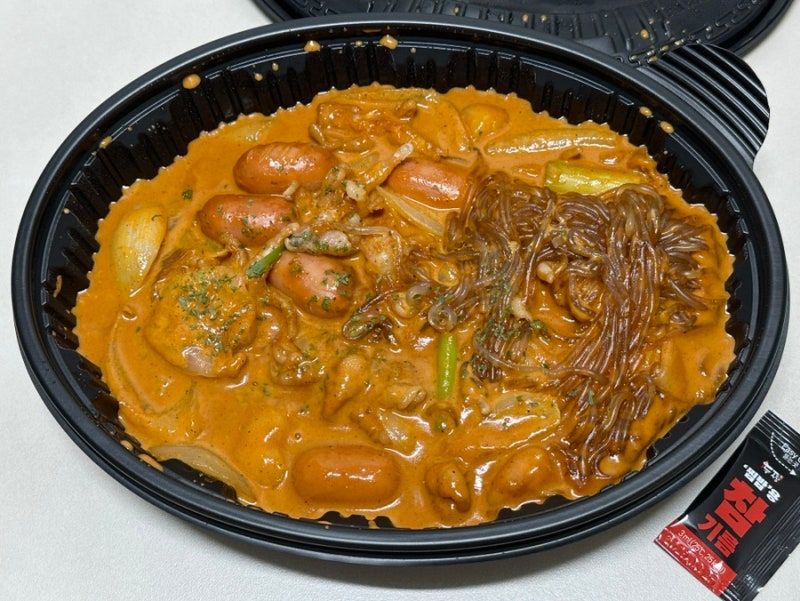 두찜 신메뉴 로제닭발 보통맛 후기! 보통맛도 생각보다 훨씬 매운 메뉴