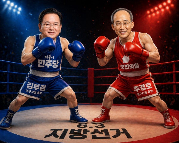 대구시장 선거 뒤집히나? 김부겸 40% vs 추경호 41% 초접전…보수 텃밭 흔들리는 이유