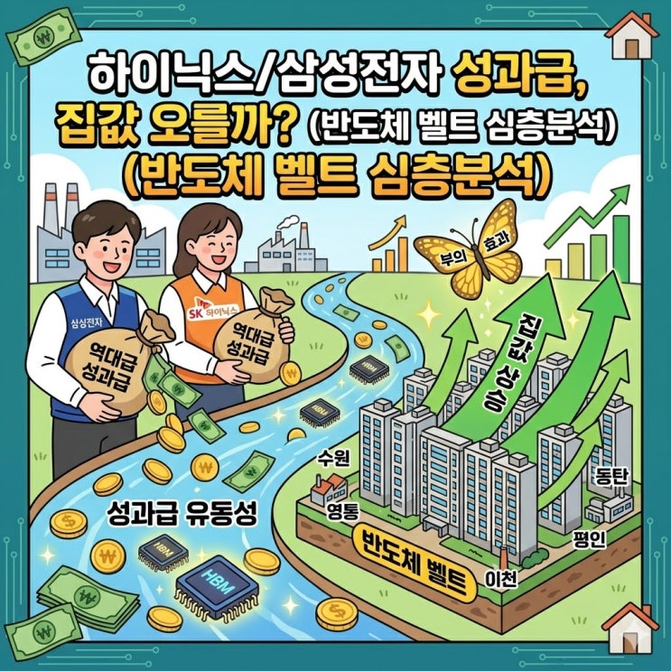  2026년 삼성전자·SK하이닉스 역대급 성과급, 우리 동네 집값 정말 끌어올릴까? (수원·동탄·용인·이천 부동산 전망)
