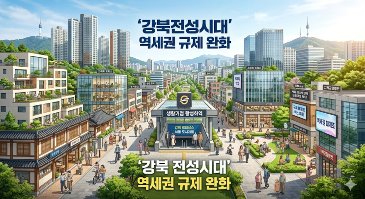  서울 역세권 규제 완화, 325개 전역 생활거점으로 대개조한다