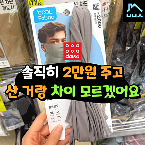 2만원짜리보다 탄탄하다고 입소문 난 다이소 자외선 차단 마스크
