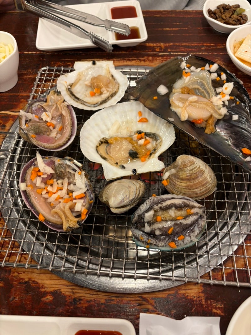 釜山海景露天美食店「海雲台Mipo Kkeutjip」烤貝、海鮮拉麵、加起司優惠券