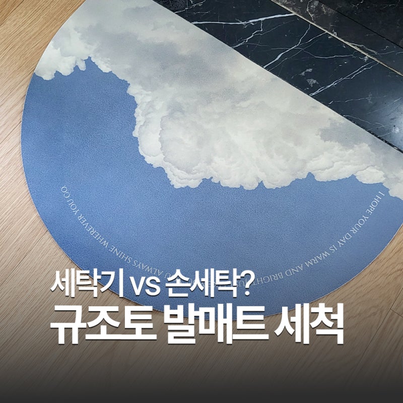 규조토 발매트 세척하는 법 | 세탁기 vs 손세탁 뭐가 맞을까?