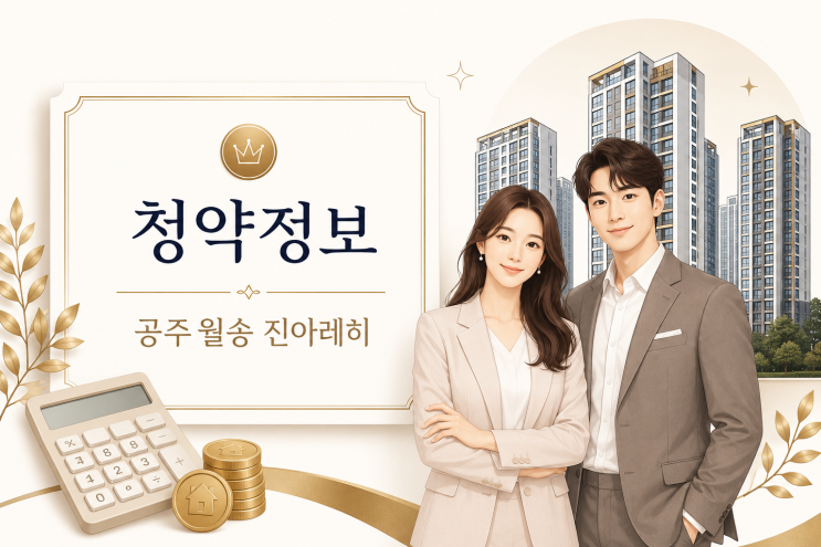  공주 신축 아파트 청약 지금이 기회? 공주월송 진아레히 청약 가이드