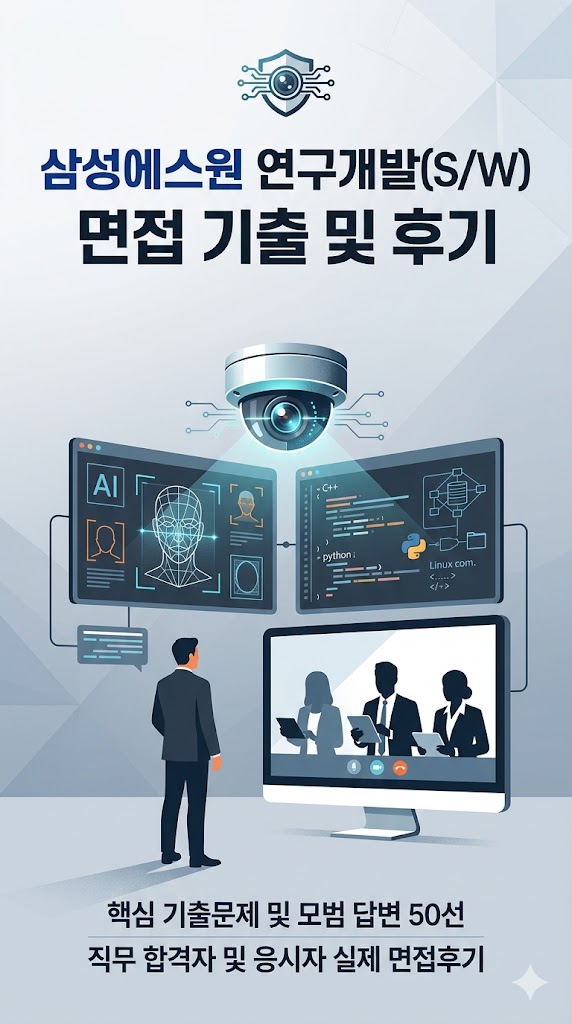  삼성에스원 연구개발 면접후기 5명, 기출 질문과 답변공개