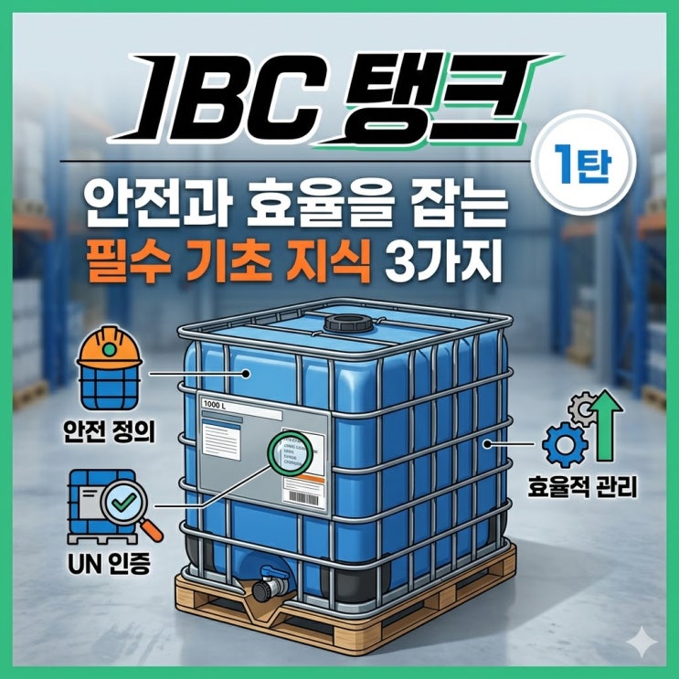  IBC 탱크 안전과 효율을 잡는 필수 기초 지식 3가지