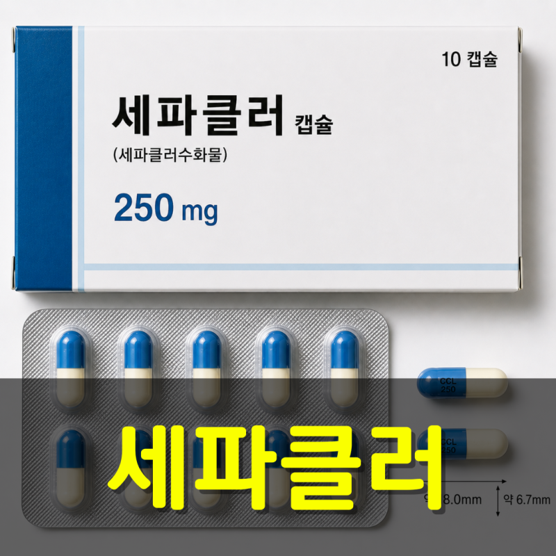 중이염·기관지염 세파클러 효능·부작용·복용법 총정리