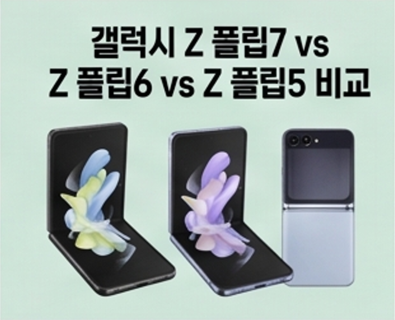 갤럭시 Z 플립7 vs Z 플립6 vs Z 플립5 비교, 지금 사면 뭐가 제일 좋을까?