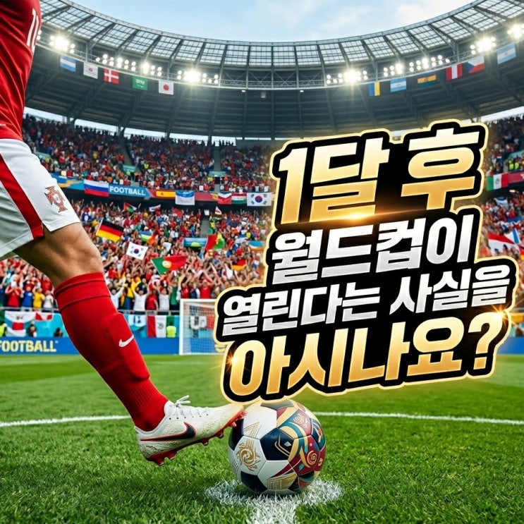 1달 후 월드컵이 열린다는 사실을 아시나요