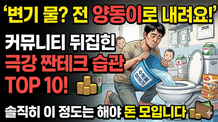  커뮤니티 난리난 2026 가성비 극강 재테크 습관 TOP 10, 솔직히 이 정도는 해야 돈 모입니다