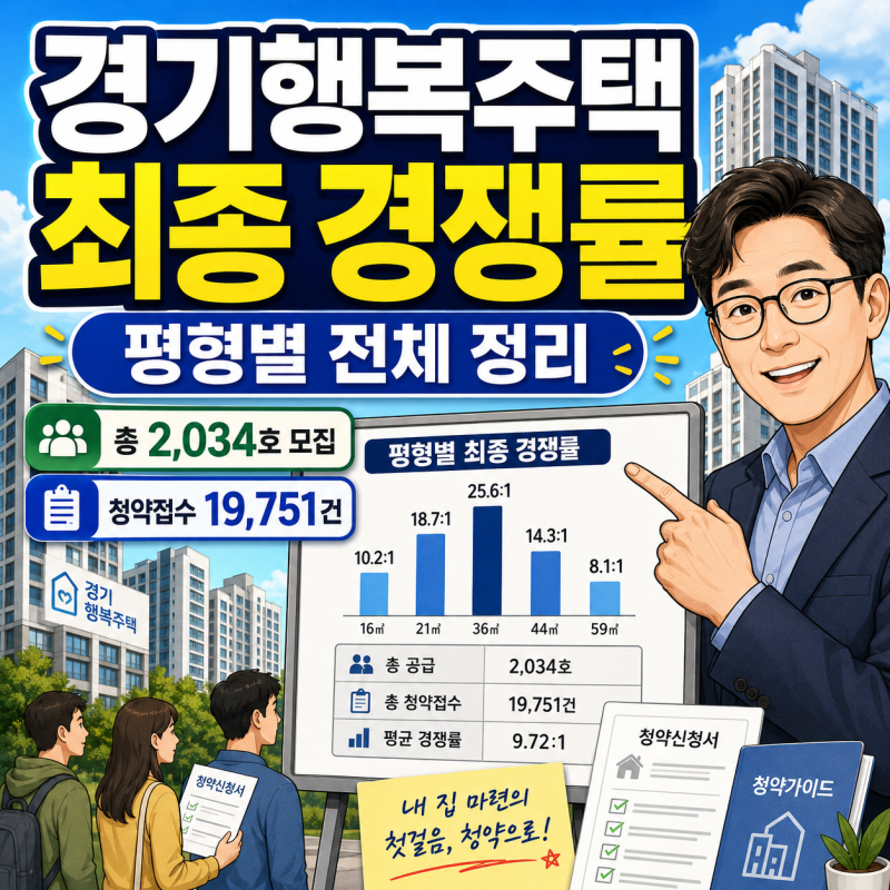 [GH]26년 상반기 경기행복주택 예비입주자 최종 경쟁률