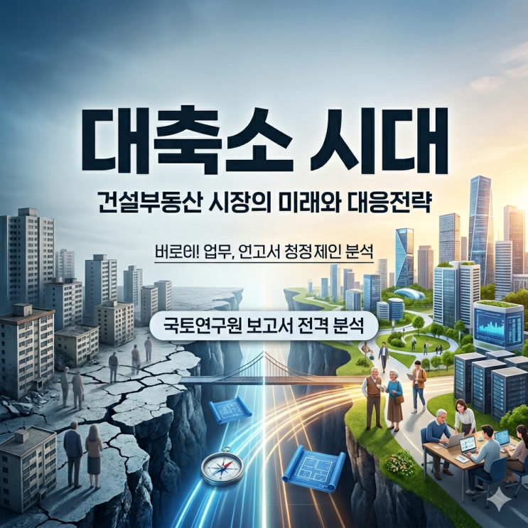  대축소 시대가 온다는데 내 아파트는 괜찮을까 국토연구원 보고서로 본 건설 부동산 시장의 미래