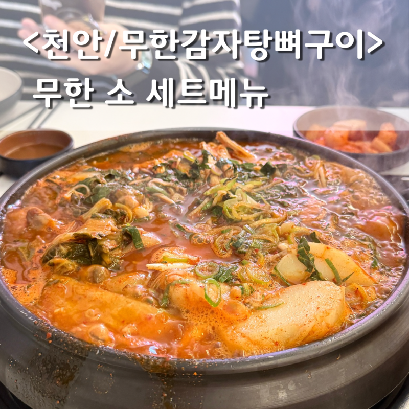 천안 청당동 24시간 무한감자탕 뼈구이 무한소세트 솔직후기