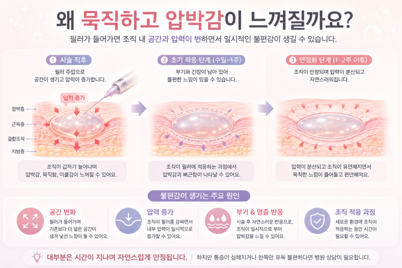 질필러 후 불편한 느낌, 정상인가요?