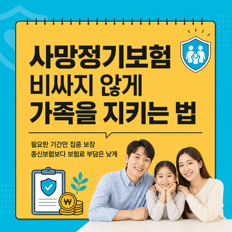 사망정기보험 연령별 보험료 비교/종신보험과 차이점 한눈에 비교