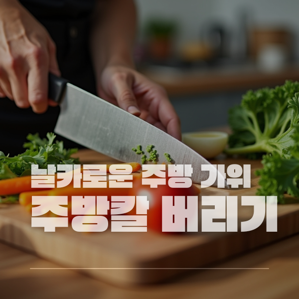 주방 녹슨 칼 가위 안전하게 버리는 방법 분리수거 폐기 주의사항 알아보기
