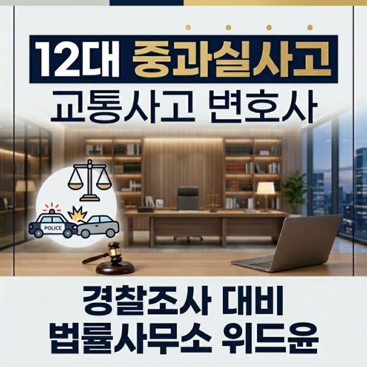  12대중과실사고 교통사고변호사 경찰조사는