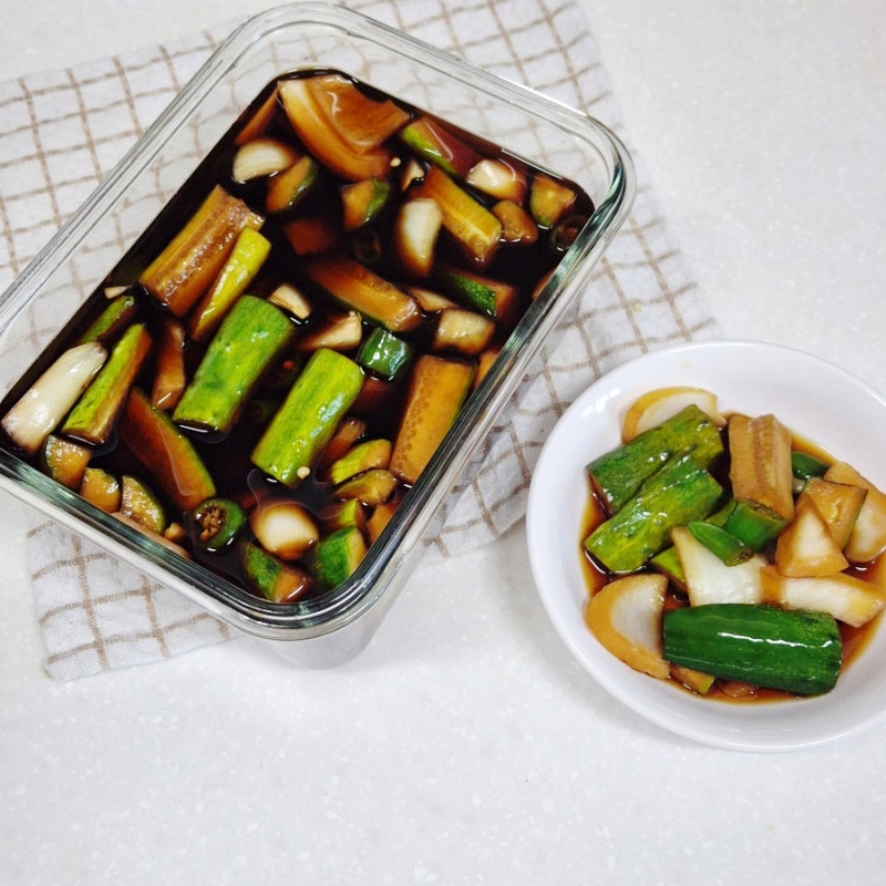 오이양파장아찌 만들기 아삭한 오이간장장아찌 담그는법 황금비율