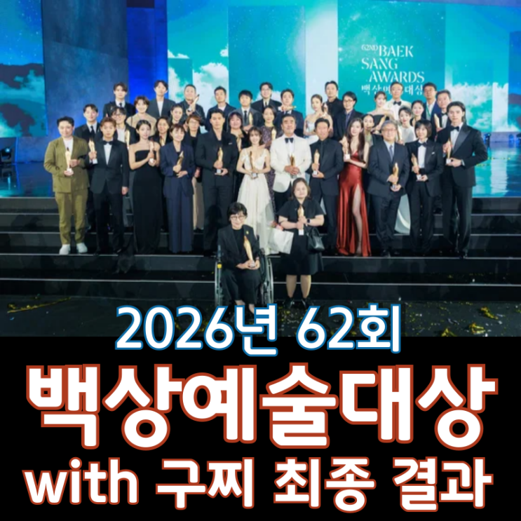  2026년 62회 백상예술대상 with 구찌 최종 결과